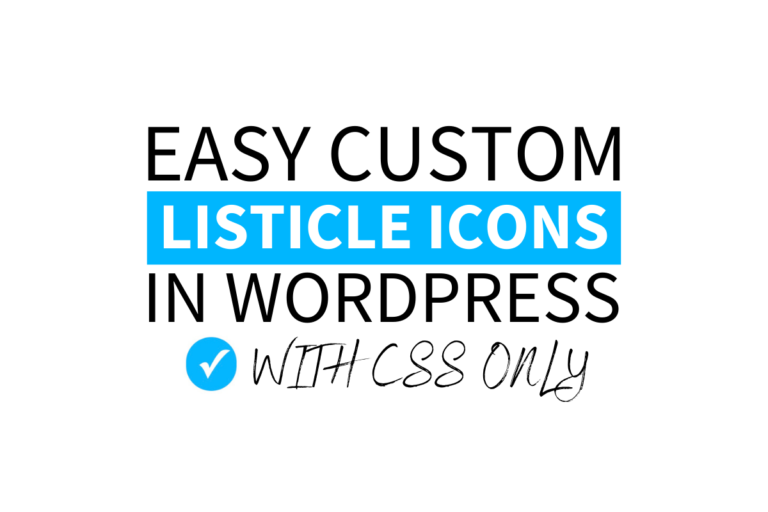 easy custom listicle icons in wordpess